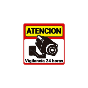 Cartel de alarma de vigilancia 24 horas 300