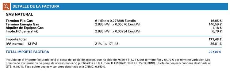 precio gas endesa