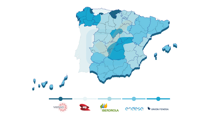 mapa distribución luz